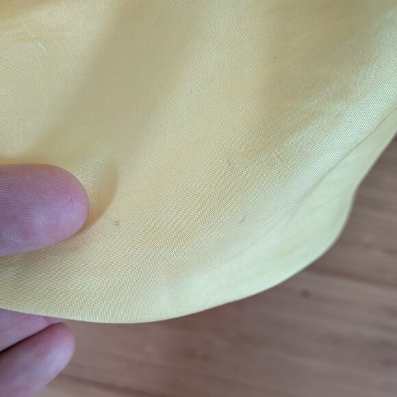 Vintage McClintock Prom Dress Maxi Ball Gown 4 Yellow Fairy Princess Belle 90s - Picture 11 of 12